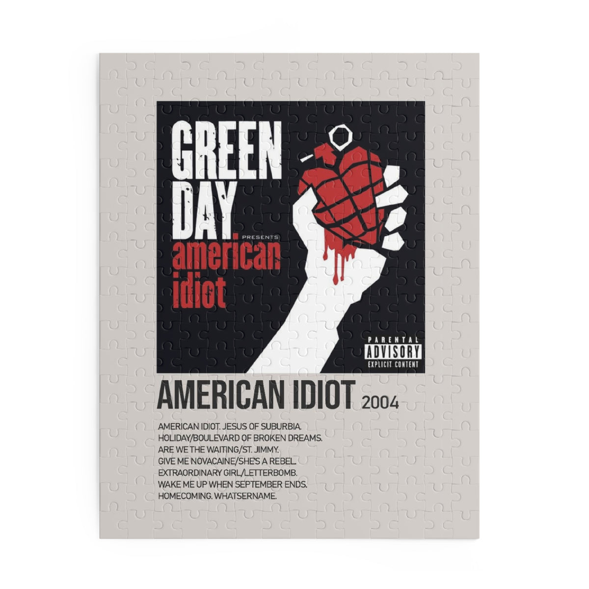 American Idiot by Green Day album puzzle