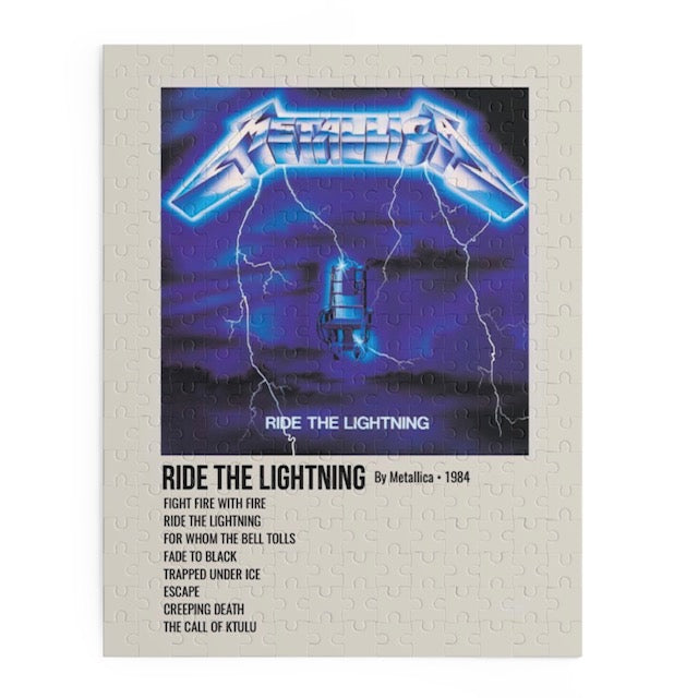Ride The Lightning by Metallica album puzzle