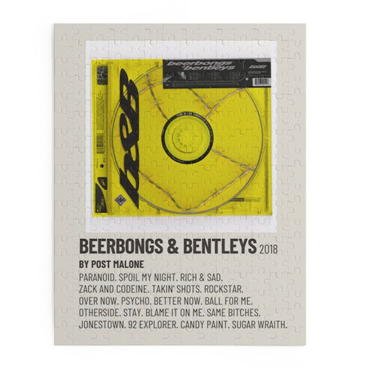 Beerbongs and Bentleys by Post Malone album puzzle