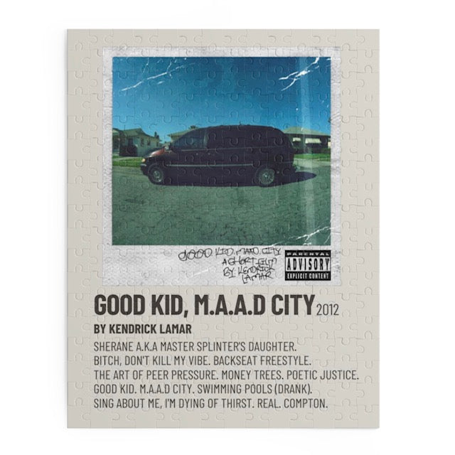 Good Kid, M.A.A.D City by Kendrick Lamar album puzzle
