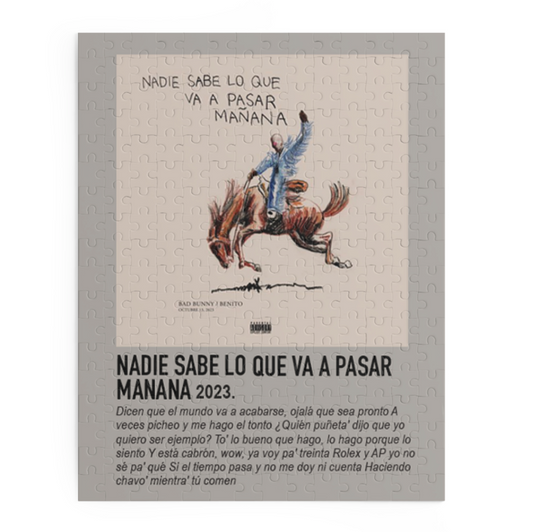 Nadie Sabe Lo Que Va A Pasar Mañana by Bad Bunny album puzzle