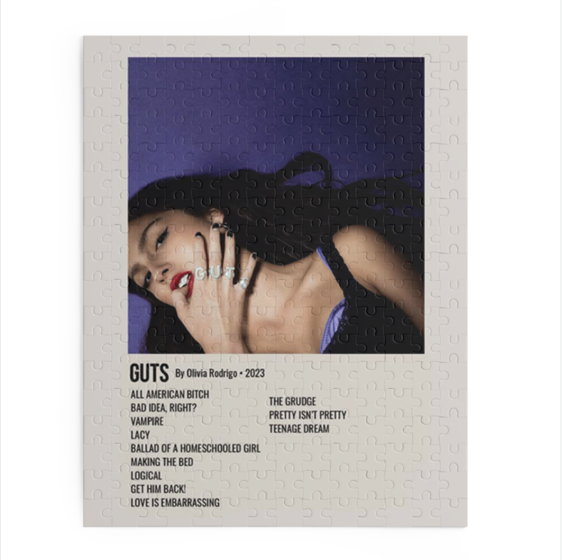 Guts by Olivia Rodrigo album puzzle