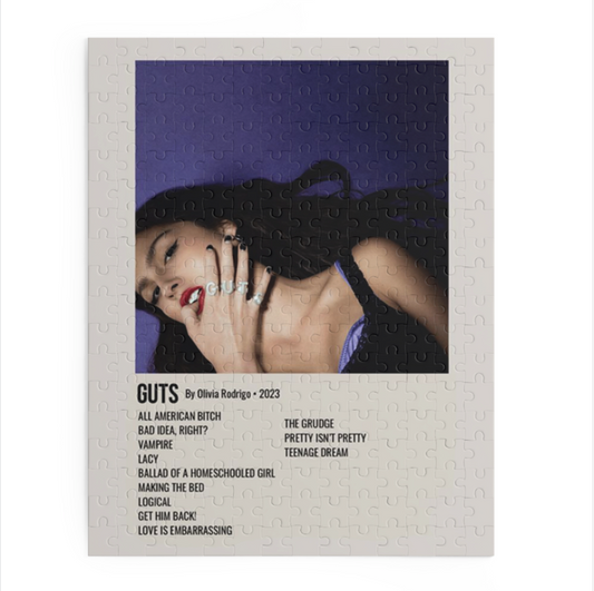 Guts by Olivia Rodrigo album puzzle