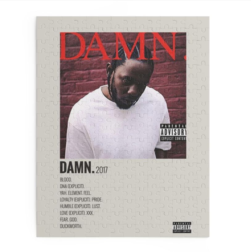 Damn by Kendrick Lamar album puzzle