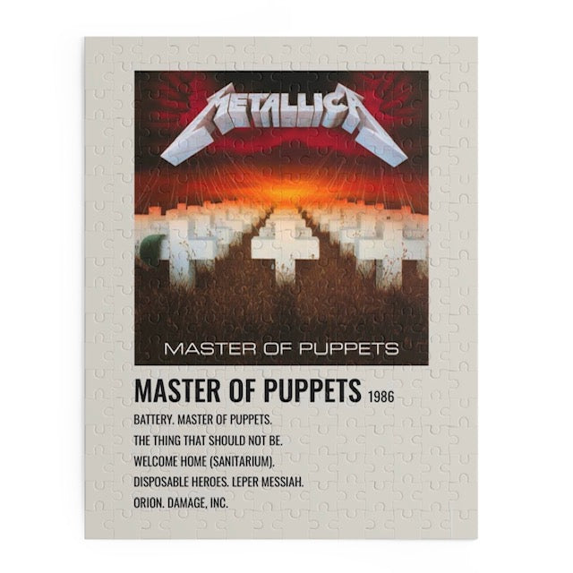 Master Of Puppets by Metallica album puzzle