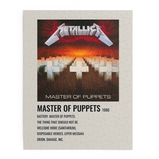 Master Of Puppets by Metallica album puzzle