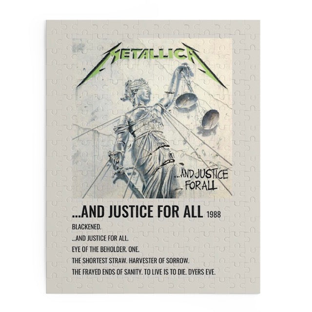 And Justice For All by Metallica album puzzle
