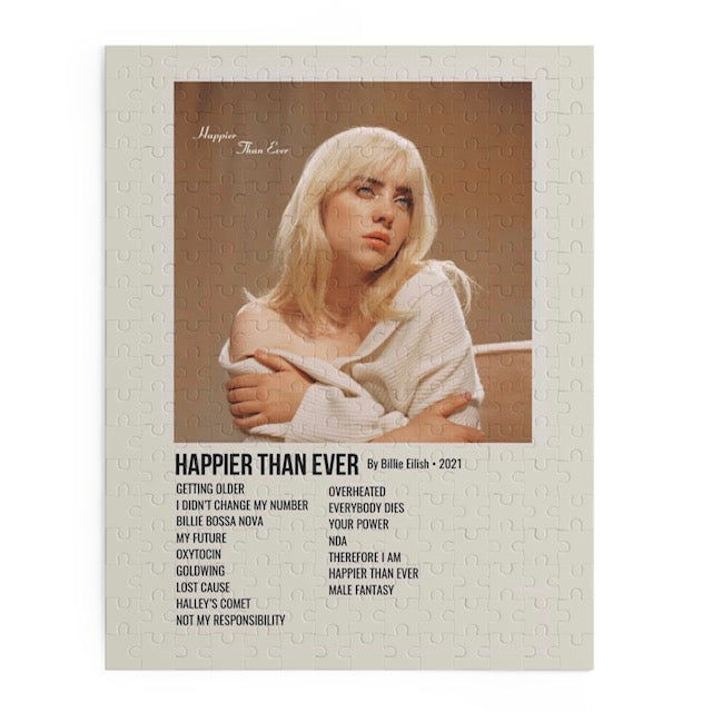 Happier Than Ever by Billie Eilish album puzzle