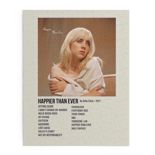 Happier Than Ever by Billie Eilish album puzzle