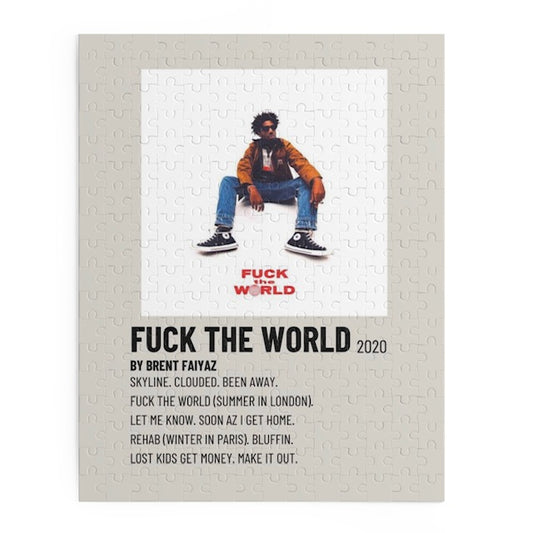 fuck the world by Brent Faiyaz album puzzle