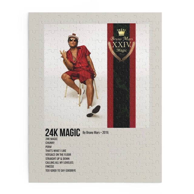 24K Magic by Bruno Mars album puzzle