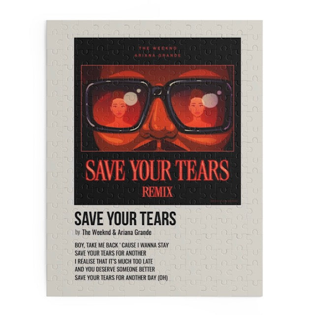 Save Your Tears by The Weeknd & Ariana Grande album puzzle