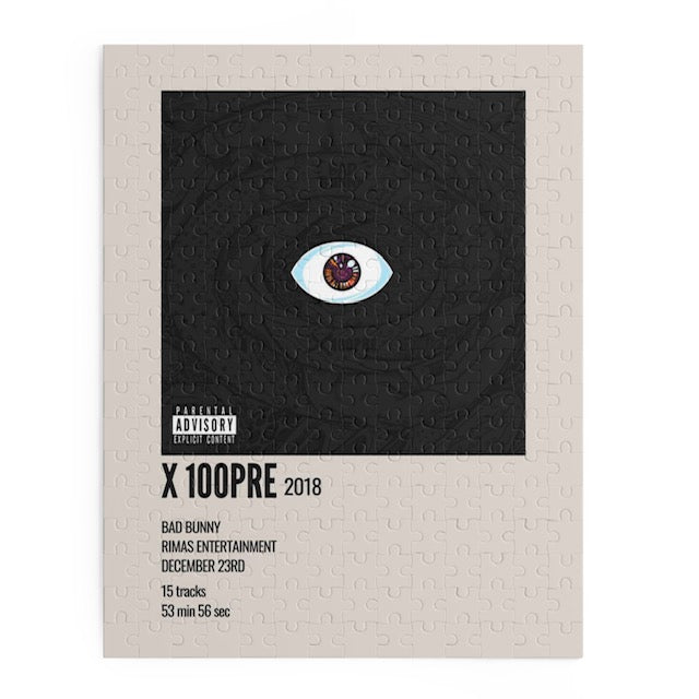X 100Pre by Bad Bunny album puzzle