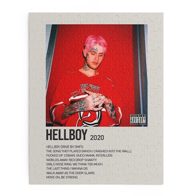 Hellboy by Lil Peep album puzzle