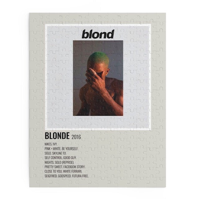 Blonde by Frank Ocean album puzzle