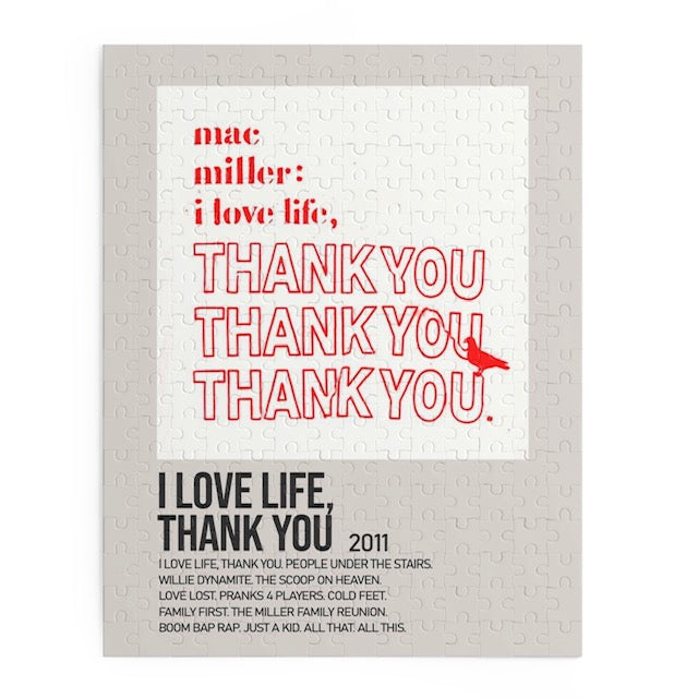 I Love Life, Thank You by Mac Miller album puzzle