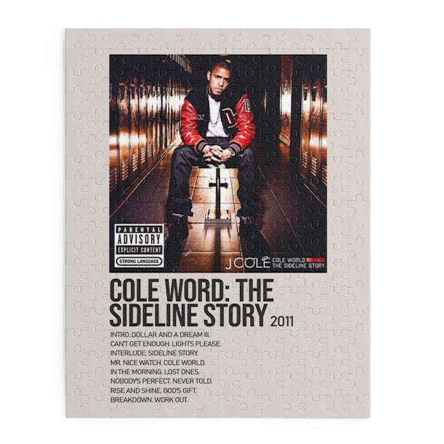 Cole World: The Sideline Story by J. Cole album puzzle