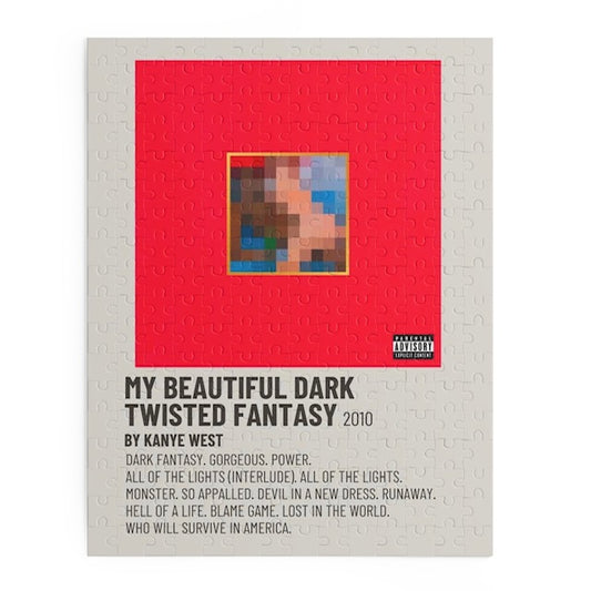 My Beautiful Dark Twisted Fantasy by Kanye West album puzzle