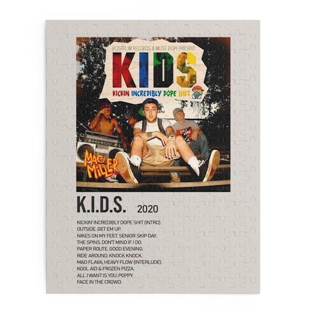 K.I.D.S. by Mac Miller album puzzle