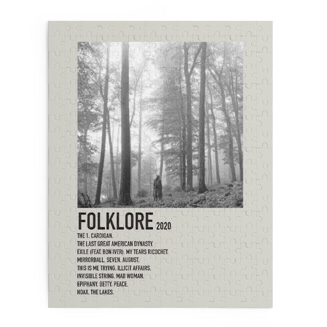 Folklore by Taylor Swift album puzzle