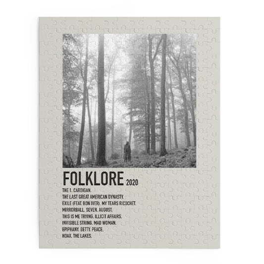 Folklore by Taylor Swift album puzzle