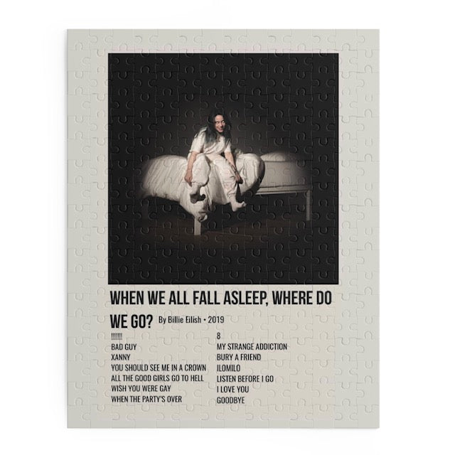 When We All Fall Asleep, Where Do We Go? by Billie Eilish album puzzle
